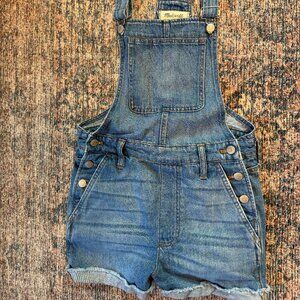 Madewell Denim Overall Shorts Size XS